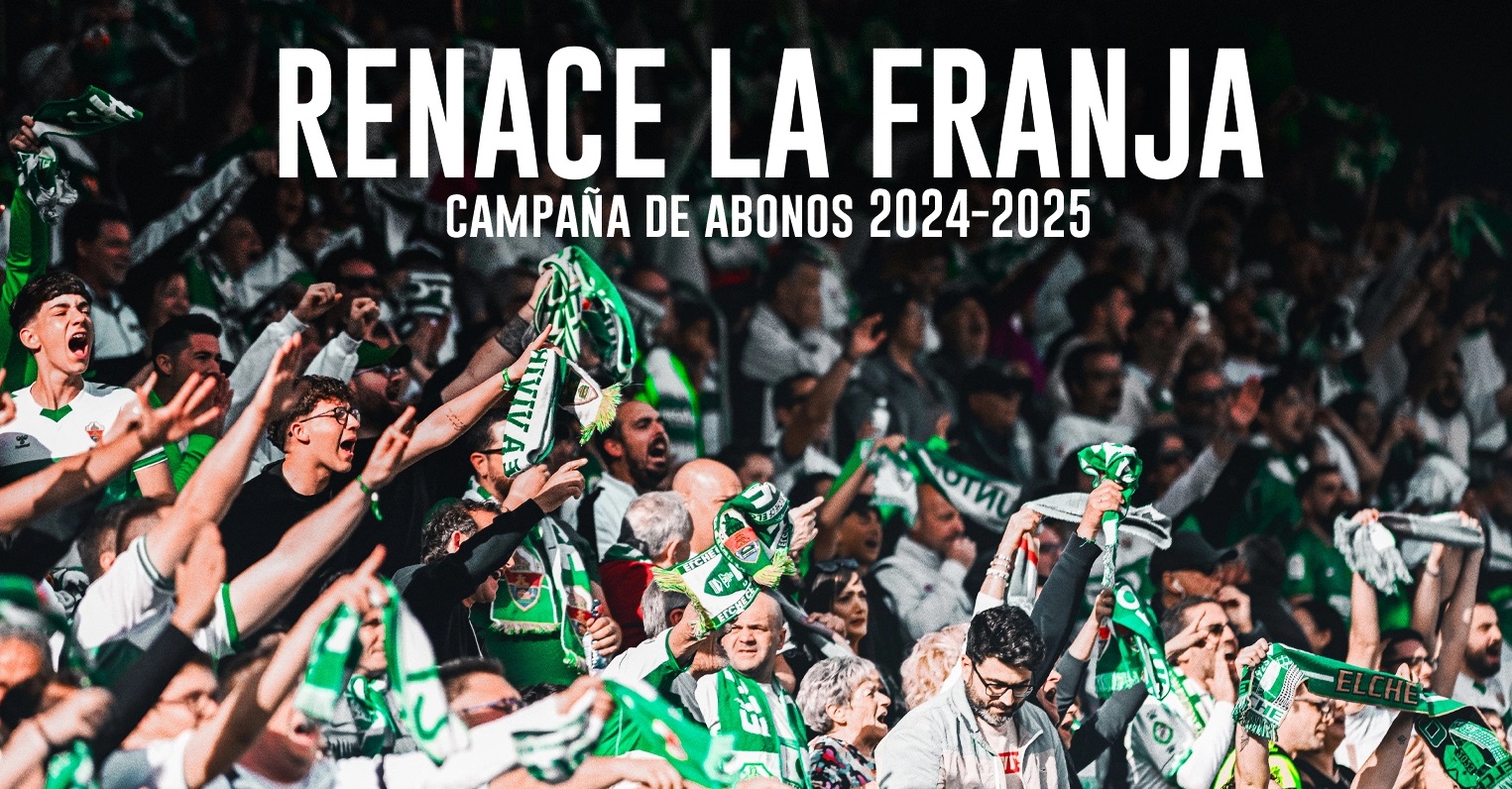 El Elche renace su franja  para mantener los 19.000 abonados en su campaña
